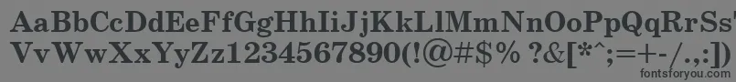 SchoolbookcttBold Font – Black Fonts on Gray Background
