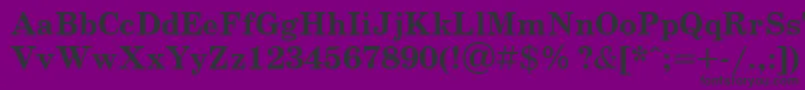 SchoolbookcttBold Font – Black Fonts on Purple Background