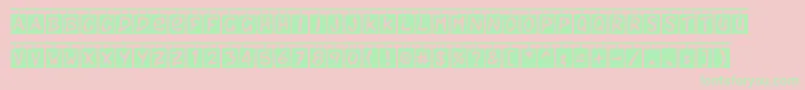 Orderup Font – Green Fonts on Pink Background