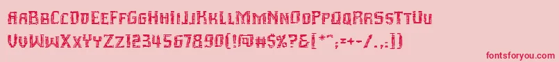 Inhumanbb Font – Red Fonts on Pink Background