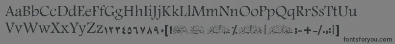 ScOuhod Font – Black Fonts on Gray Background
