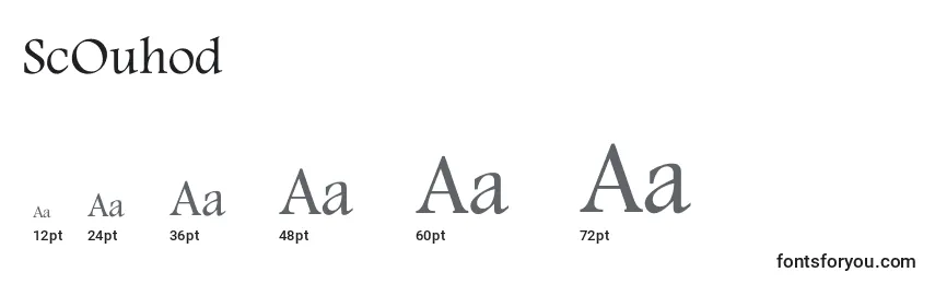 ScOuhod Font Sizes