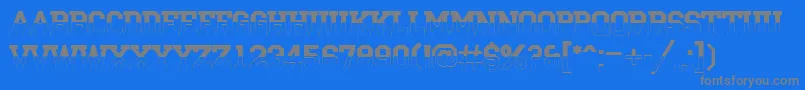ACampusbw Font – Gray Fonts on Blue Background