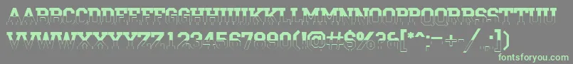 ACampusbw Font – Green Fonts on Gray Background