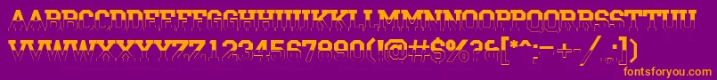 ACampusbw Font – Orange Fonts on Purple Background