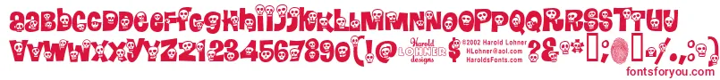 Calaveras Font – Red Fonts