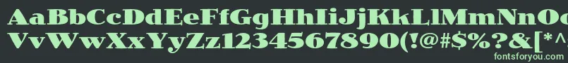 JimbostdBlack Font – Green Fonts on Black Background