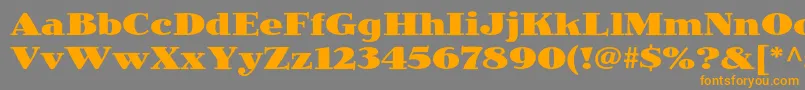 JimbostdBlack Font – Orange Fonts on Gray Background