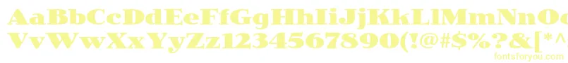 Шрифт JimbostdBlack – жёлтые шрифты