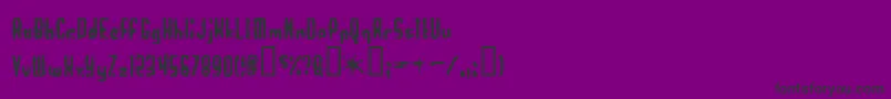 Worthles Font – Black Fonts on Purple Background