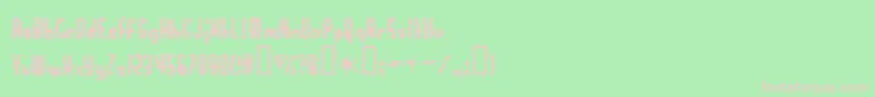 Worthles Font – Pink Fonts on Green Background