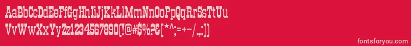 More about Traktirc Font Traktirc Font – Pink Fonts on Red Background