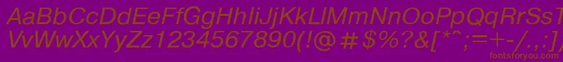 Pragmai Font – Brown Fonts on Purple Background