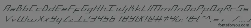Шрифт Bluejulyex – чёрные шрифты на сером фоне
