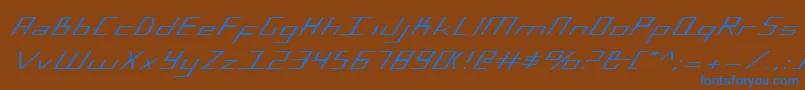 Bluejulyex Font – Blue Fonts on Brown Background