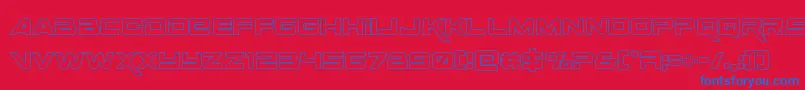 Подробнее о шрифте Spacerangerout Шрифт Spacerangerout – синие шрифты на красном фоне