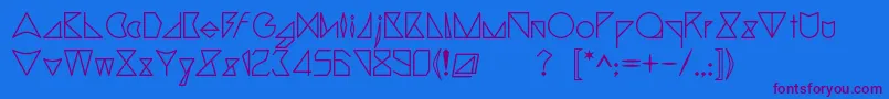More about Triangler Font Triangler Font – Purple Fonts on Blue Background