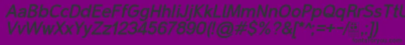 MalterSansBoldItalicDemo-Schriftart – Schwarze Schriften auf violettem Hintergrund