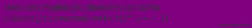 Шрифт V5LoxicaLixera – чёрные шрифты на фиолетовом фоне