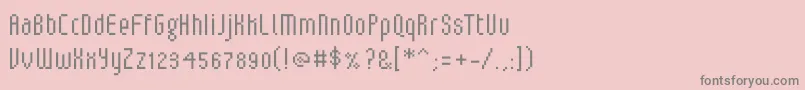 V5LoxicaLixera Font – Gray Fonts on Pink Background