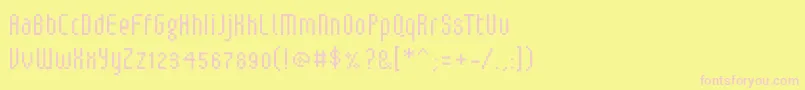 V5LoxicaLixera Font – Pink Fonts on Yellow Background