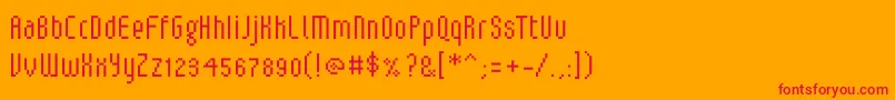 V5LoxicaLixera Font – Red Fonts on Orange Background