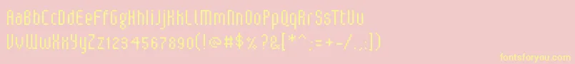 V5LoxicaLixera Font – Yellow Fonts on Pink Background