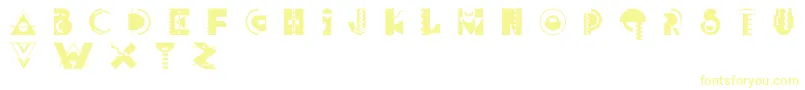 Шрифт JerryLee – жёлтые шрифты
