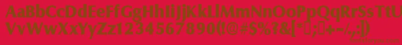 Police Ferruledisplayssk – polices brunes sur fond rouge