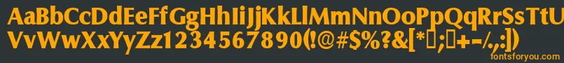 Ferruledisplayssk Font – Orange Fonts on Black Background