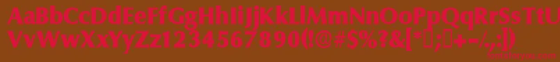 Ferruledisplayssk Font – Red Fonts on Brown Background