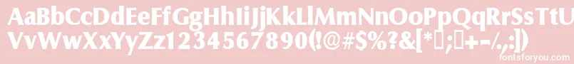 Ferruledisplayssk Font – White Fonts on Pink Background