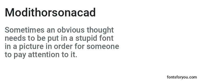 Modithorsonacad Font