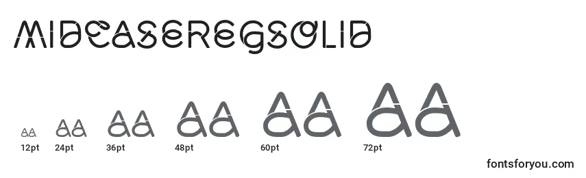 MidcaseRegsolid Font Sizes