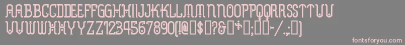 Metrn-fontti – vaaleanpunaiset fontit harmaalla taustalla