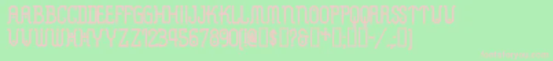 Metrn Font – Pink Fonts on Green Background