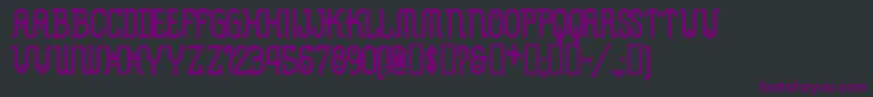Шрифт Metrn – фиолетовые шрифты на чёрном фоне