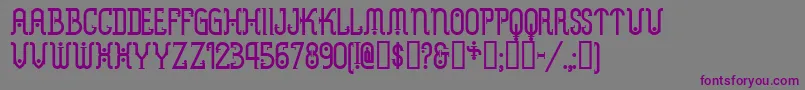 Шрифт Metrn – фиолетовые шрифты на сером фоне