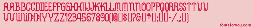 Metrn Font – Red Fonts on Pink Background