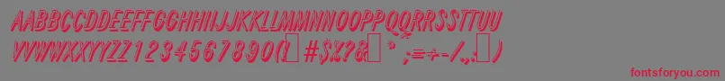 R690DecoRegular Font – Red Fonts on Gray Background