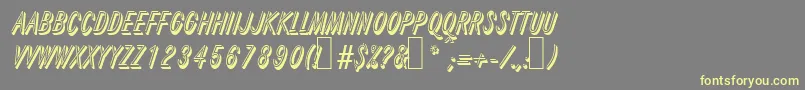 R690DecoRegular Font – Yellow Fonts on Gray Background