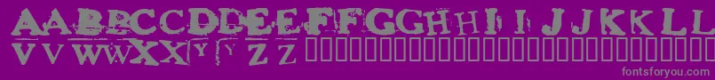 Heroinsheik Font – Gray Fonts on Purple Background