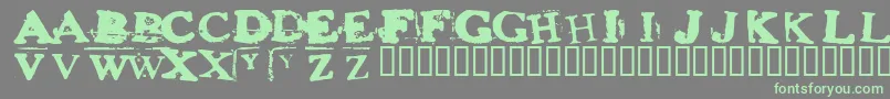 Heroinsheik Font – Green Fonts on Gray Background