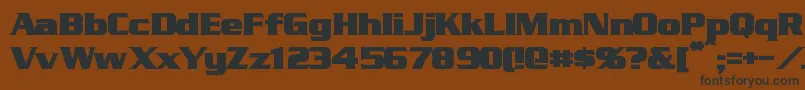 StraczynskiBold Font – Black Fonts on Brown Background