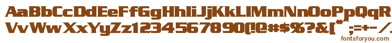 StraczynskiBold Font – Brown Fonts on White Background