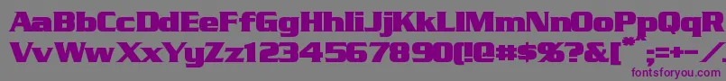 StraczynskiBold-fontti – violetit fontit harmaalla taustalla