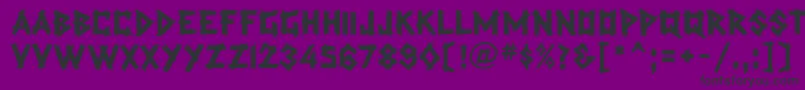 TradingPostMfBold Font – Black Fonts on Purple Background