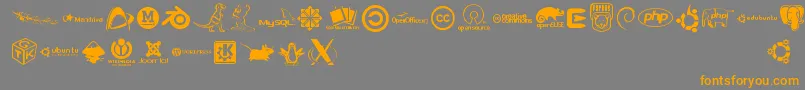 Lisätietoja Openlogos-fontista Openlogos-fontti – oranssit fontit harmaalla taustalla