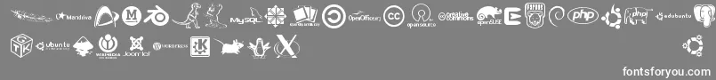 More about Openlogos Font Openlogos Font – White Fonts on Gray Background