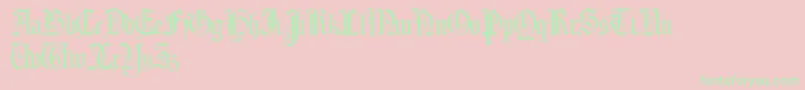 Morcrepito Font – Green Fonts on Pink Background